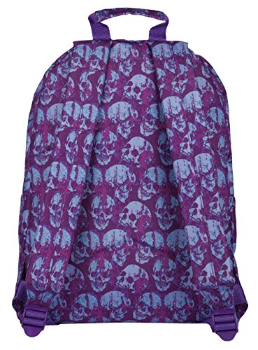 Finocam Prints Skulls Mochila Tipo Casual, 41 cm, 20 Litros, Morado