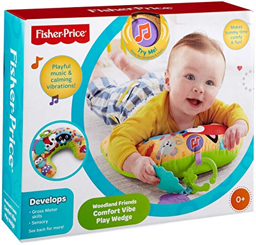 Fisher-Price - Almohadilla de media luna bosque, bebé +0 meses (Mattel CDN50)