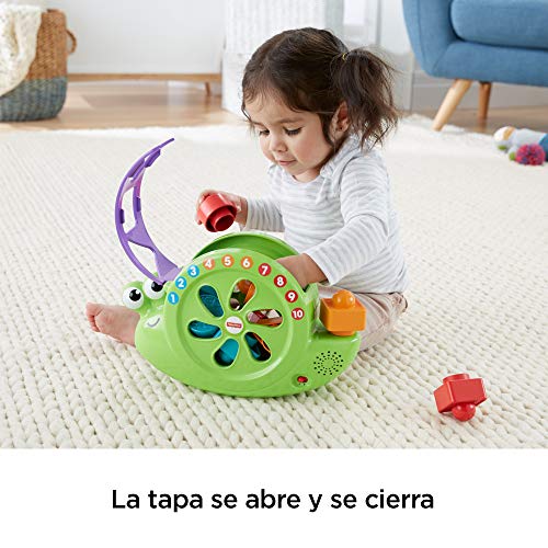 Fisher-Price Caracol formas y canciones, juguete para bebé +6 meses (Mattel FRB96) , color/modelo surtido