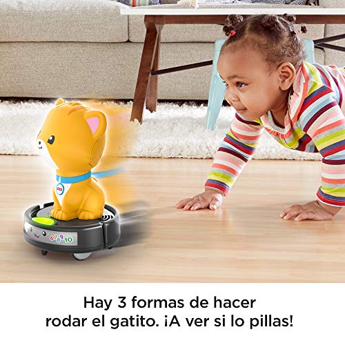 Fisher-Price Gatito montado sobre aspiradora (Mattel GMX70)