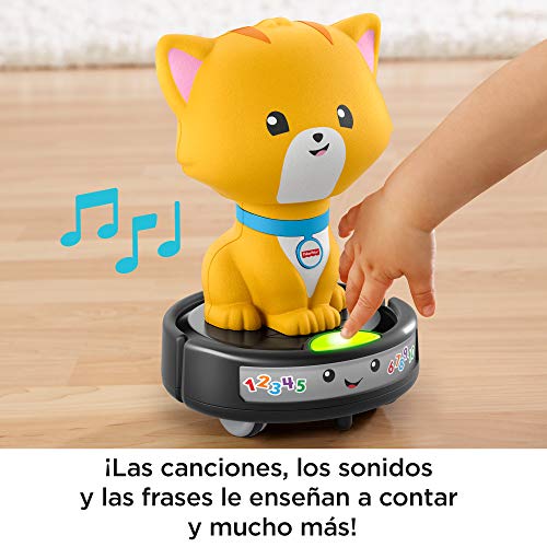 Fisher-Price Gatito montado sobre aspiradora (Mattel GMX70)