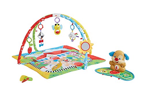 Fisher-Price Gimnasio aprendizaje de perrito, manta de juego bebé (Mattel FBD48) , color/modelo surtido