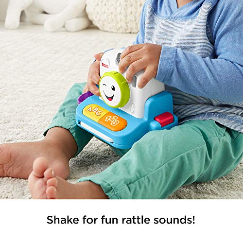 Fisher-Price- Laugh & Learn Click & Learn Cámara instantánea, Multicolor (Mattel GMX42)