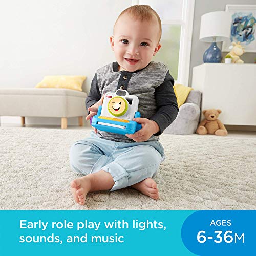 Fisher-Price- Laugh & Learn Click & Learn Cámara instantánea, Multicolor (Mattel GMX42)