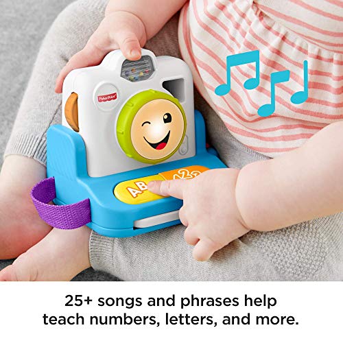 Fisher-Price- Laugh & Learn Click & Learn Cámara instantánea, Multicolor (Mattel GMX42)