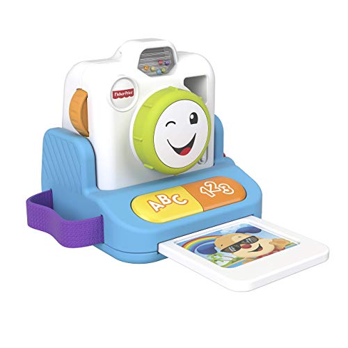 Fisher-Price- Laugh & Learn Click & Learn Cámara instantánea, Multicolor (Mattel GMX42)