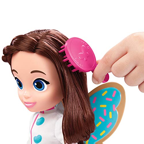 Fisher-Price Nickelodeon Butterbean's Café Fairy - Muñeca perfumada de Hada de Mantequilla, 11 Pulgadas, con Cepillo para el Cabello y Aroma a Galleta