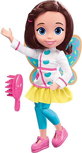 Fisher-Price Nickelodeon Butterbean's Café Fairy - Muñeca perfumada de Hada de Mantequilla, 11 Pulgadas, con Cepillo para el Cabello y Aroma a Galleta