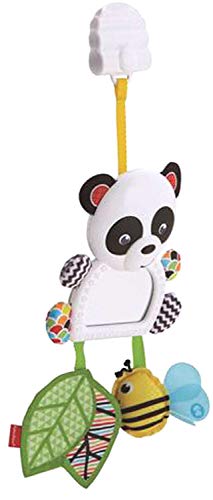 Fisher-Price Panda activity de paseo, juguete colgante para bebé recién nacido (Mattel FGH91)