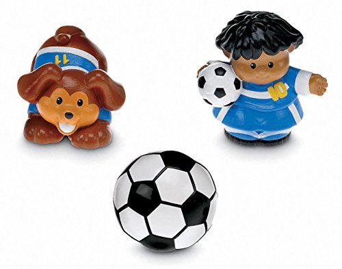 Fisher-Price - Tubo Figuras Little People, el fútbol (Mattel P0130)