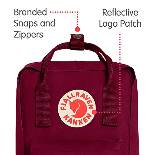 Fjällräven 23561 Kanken Mini - Mochila de 7 Litros, Unisex, Rojo (Plum), 20 x 29 x 13 cm