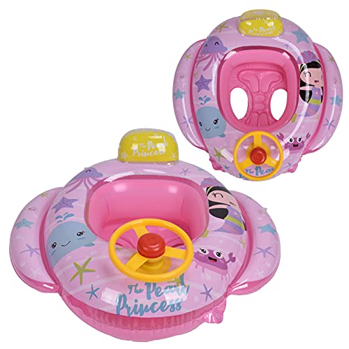 Flotadores de Piscina para bebés, Coche Inflable para bebés y niños pequeños, Seguridad para Piscina, Asiento Flotante, Anillos de Barco, Rueda para el Aprendizaje del bebé