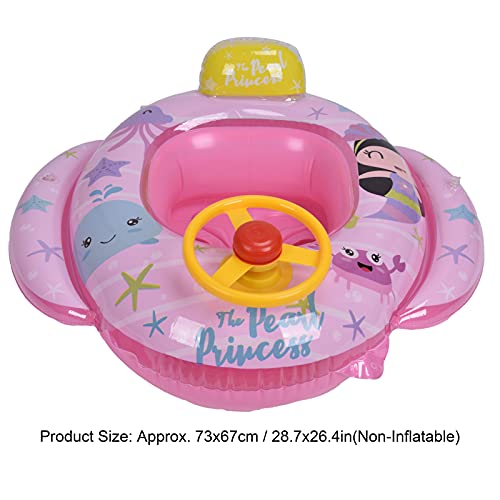 Flotadores de Piscina para bebés, Coche Inflable para bebés y niños pequeños, Seguridad para Piscina, Asiento Flotante, Anillos de Barco, Rueda para el Aprendizaje del bebé