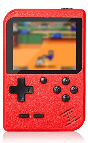 Flybiz Consola de Juegos Portátil, 3 Pulgadas Consola de Juegos portátil Pantalla HD Consola de Juegos Retro con 400 Juegos, Soporte conectar TV, Regalo de Cumpleaños para los Niños Padres ,Rojo