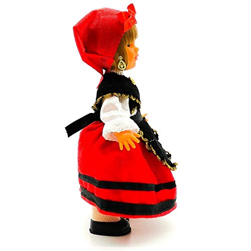 Folk Artesanía Muñeca Regional colección 25 cm Vestido típico Gallega Galicia España.