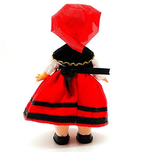 Folk Artesanía Muñeca Regional colección 25 cm Vestido típico Gallega Galicia España.