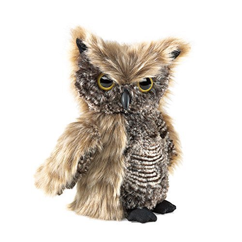 Folkmanis Screech Owl Puppet with Turning Head by Folkmanis