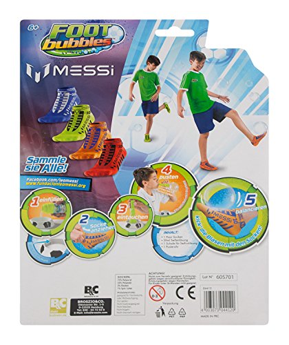 Foot Bubbles - Burbujas del pie Leo Messi, 4 Colores Variados (44120)