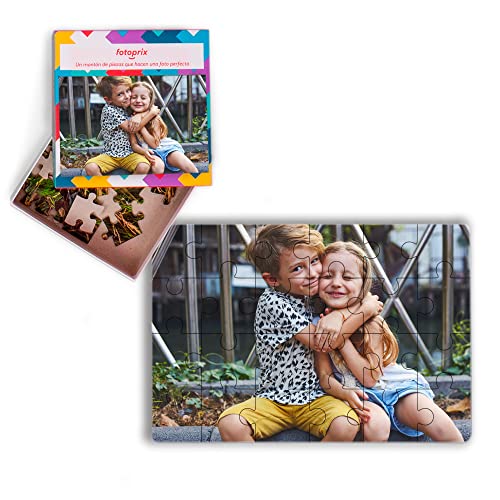 Fotoprix Puzzle Personalizado Infantil con tu Foto preferida y Texto | 24 Piezas | 5 Modelos Disponibles | Puzzle para niños | Tamaño: 20 x 14 cms