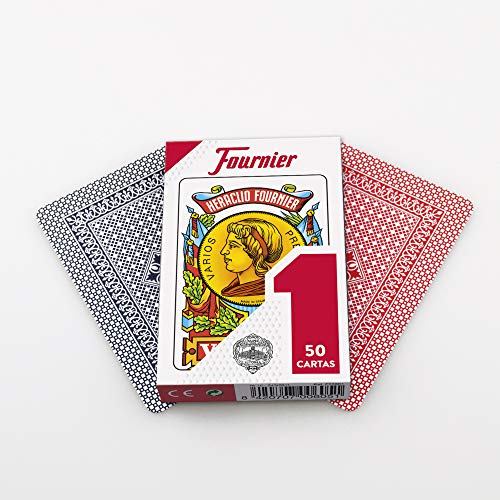 Fournier-Nº1-50 Baraja de Cartas Española + Reglamento Seises y Chinchón Multicolor (F24787 , color/modelo surtido