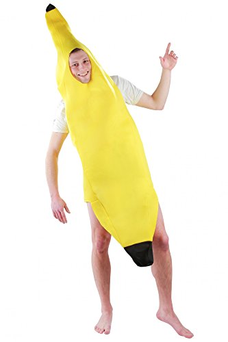 Foxxeo Divertido Disfraz de plátano para Adultos Disfraces de Carnaval Hombres plátano plátano Traje de Carnaval plátanos plátanos Frutas Frutas Traje Bodysuit Disfraces de Carnaval, tamaño: XL