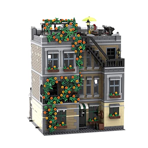 FREENN Edificio de Arquitectura Modular, 5892 Piezas MOC-30010 de Simon Lion Pub Model Street View House Bloques de construcción, Moc DIY Toy Compatible con Lego 10260 10270