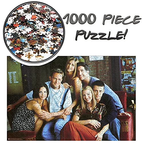 Friends Puzzle 1000 Piezas y Pack de 4 Jigsaw Puzzle 250 Piezas, Friends Regalos (1000 Piezas)