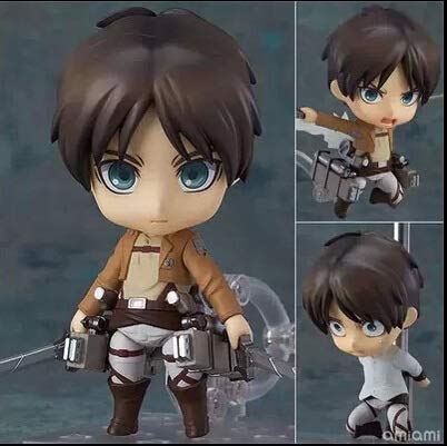 From HandMade Figura Figura de acción de Ataque En Titán Figura Eren Jaeger Figura Animado Chibi