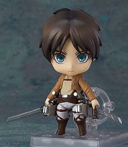 From HandMade Figura Figura de acción de Ataque En Titán Figura Eren Jaeger Figura Animado Chibi