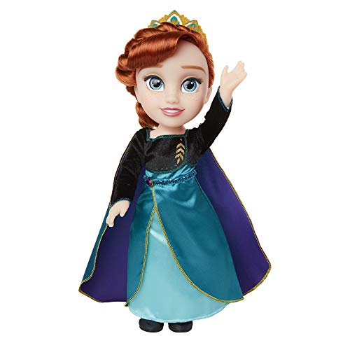 Frozen 2 Anna Doll en Traje de epílogo iónico, par de Zapatos y Pendientes incluidos, muñeca Anna de 14 Pulgadas, muñeca Cualquier Fan Frozen 2 Anna para niñas de 3 años