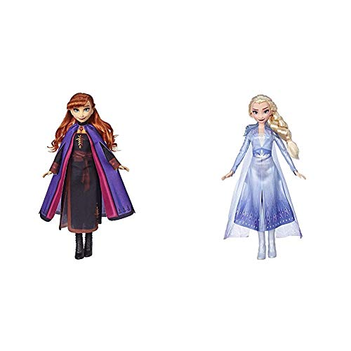 Frozen 2 - Muñeca Elsa (Hasbro E6709ES0) , Color/Modelo Surtido + Muñeca Anna (Hasbro E6710ES0) , Color/Modelo Surtido