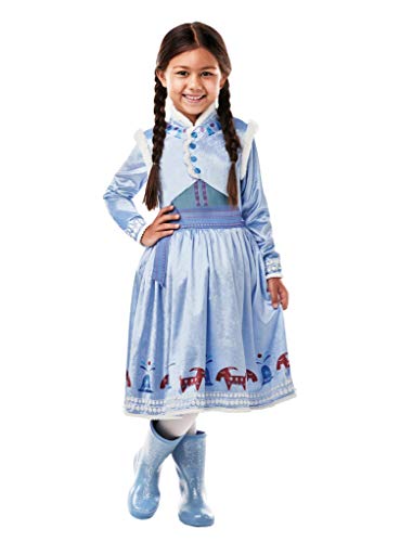 Frozen - Disfraz de princesa Anna Deluxe para niña, infantil 5-6 años (Rubie's 640767-M)