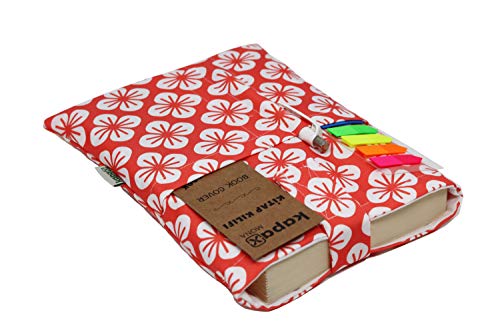 Funda de libro para libro de bolsillo, tejido lavable, impermeable, protector de libro – acolchado, funda de protección para tablet para adulto