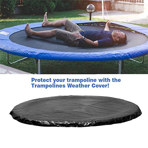 Funda Protectora para Cama Elástica- Cubierta de Protección Impermeable para Trampolín Redondo para una Protección del 100% contra los Rayos UV, el Viento y la Lluvia, Ajuste Universal,6ft1.83m