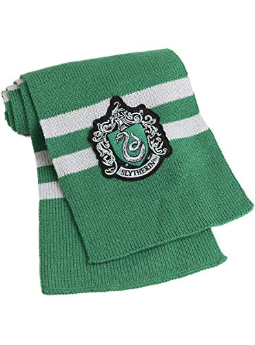 Funidelia | Bufanda Slytherin Harry Potter Oficial para Hombre y Mujer ▶ Hogwarts, Magos, Películas & Series - Color: Verde, Accesorio para Disfraz - Licencia: 100% Oficial