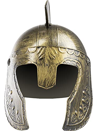 Funidelia | Casco de Espartano para Hombre y Mujer ▶ Roma, Gladiador, Centurión, Culturas & Tradiciones - Color: Marrón, Accesorio para Disfraz - Divertidos Disfraces y complementos