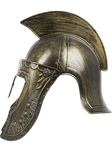 Funidelia | Casco de Espartano para Hombre y Mujer ▶ Roma, Gladiador, Centurión, Culturas & Tradiciones - Color: Marrón, Accesorio para Disfraz - Divertidos Disfraces y complementos