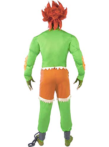 Funidelia | Disfraz de Blanka - Street Fighter Oficial para Hombre Talla M ▶ Videojuegos, Años 80, Arcade - Verde