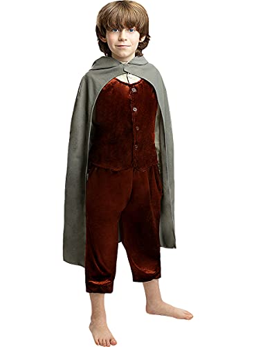 Funidelia | Disfraz de Frodo - El Señor de los Anillos Oficial para niño Talla 10-12 años ▶ El Hobbit, Películas & Series, El Señor de los Anillos, Lord of The Rings (LOTR) - Color: Gris / Plateado