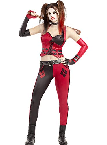 Funidelia | Disfraz de Harley Quinn - Arkham City Oficial para Mujer Talla XS ▶ Superhéroes, DC Comics, Suicide Squad, Villanos - Color: Negro - Licencia: 100% Oficial