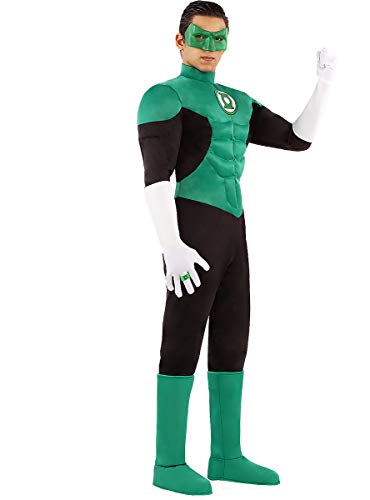 Funidelia | Disfraz de Linterna Verde Oficial para Hombre Talla S ▶ Superhéroes, DC Comics, Justice League, Green Lantern - Color: Verde - Licencia: 100% Oficial