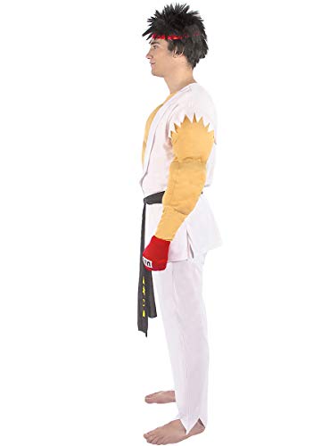 Funidelia | Disfraz de Ryu - Street Fighter Oficial para Hombre Talla L ▶ Street Fighter, Videojuegos, Años 80, Arcade - Blanco