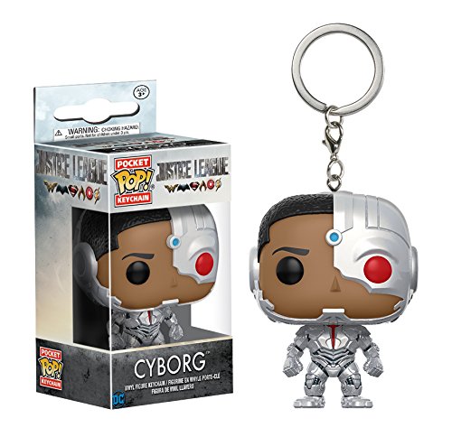 Funko 13793 DC 13793 "Justice League Cyborg" Pocket Pop Keychain Figure