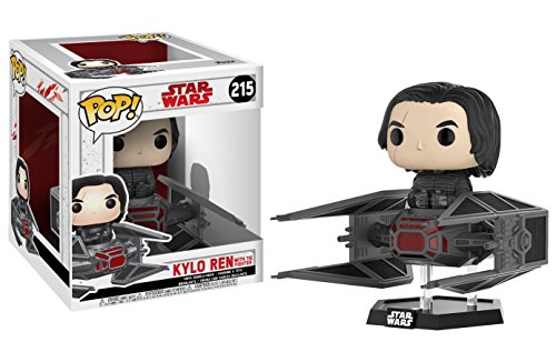 Funko-20154 Star Wars Kylo REN w/Tie Fighter Pop Deluxe, Multicolor, 10 cm (20154)