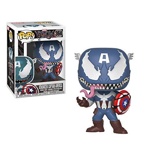 Funko 32686 POP Bobble: Marvel: Marvel Venom: Venom/Captain America