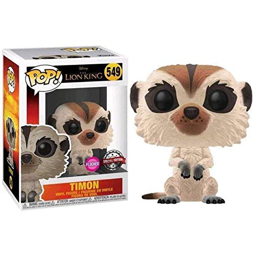 Funko 40698 Pop! El Rey León (Live) - Timon Flocked - Exclusivo