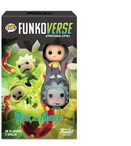 Funko 43485 Rick and Morty 100 Funkoverse - Juego de mesa (2 personajes, varios colores) - Versión Alemana