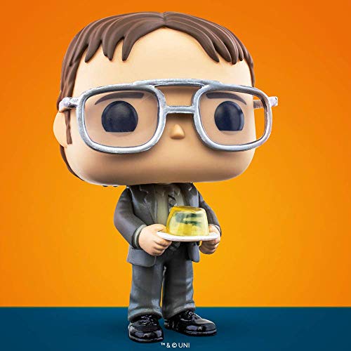 Funko 48498 Pop TV: The Office S2-Dwight con Grapadora Jello Juguete Coleccionable, Multicolor