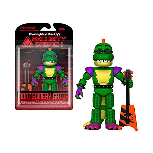 Funko- Action Figure: Five Nights at Freddys-PizzaPlex-Montgomery Gator Coleccionable, Multicolor (47492)