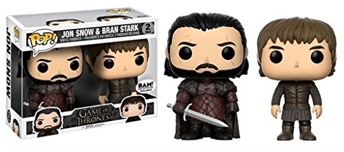 Funko - Figura de Vinilo de Jon Nieve y BRAN Stark de Juego de Tronos Pop, 2 Paquetes, edición Limitada, 21497